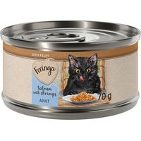Produktbild von Feringa Juicy Fillet Katzen Nassfutter Adult Lachs mit Garnele und Huhn in Sauce, getreidefrei und glutenfrei, 12 x 70 g - 12 x 70 g