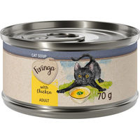 Produktbild von Feringa Katzensuppe Huhn Stückchen in Sauce getreidefrei glutenfrei zuckerfrei 24 x 70 g