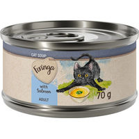 Produktbild von Feringa Katzensuppe Lachs Stückchen in Sauce getreidefrei glutenfrei und zuckerfrei 12 x 70 g - 24 x 70 g