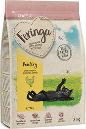 Produktbild von Feringa Kitten Classic Geflügel Getreidefreies Trockenfutter für Katzen 2 kg - 2 kg