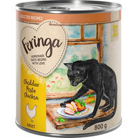Produktbild von Feringa Selected Recipes Cheddar Pesto Huhn Katzenfutter Adult Getreidefrei Monoprotein 6 x 800 g