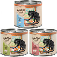 Produktbild von Feringa Selected Recipes Katzen Nassfutter Adult Mixpaket Lamm Rind Lachs Getreidefrei Monoprotein 6 x 200 g - 6 x 200 g