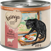 Produktbild von Feringa Selected Recipes Rind Stückchen in Sauce für erwachsene Katzen getreidefrei und monoprotein 6 x 200 g - 6 x 200 g