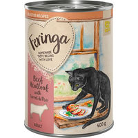 Produktbild von Feringa Selected Recipes Rind Stückchen in Sauce für erwachsene Katzen getreidefrei und monoprotein 6 x 400 g - 6 x 400 g