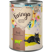Produktbild von Feringa Single Meat Frühlingsmenü Rind mit Birne Getreidefrei Monoprotein 6 x 410 g - 6 x 410 g