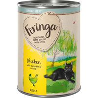 Produktbild von Feringa Single Meat Menü Huhn mit Kürbis und Katzenminze für Katzen 6 x 410 g getreidefrei monoprotein - 6 x 410 g
