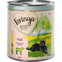 Produktbild von Feringa Single Meat Menü Kalb mit Brokkoli und Löwenzahn Getreidefrei Monoprotein 6 x 800 g - 12 x 800 g