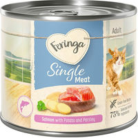 Produktbild von Feringa Single Meat Menü Katzenfutter Lachs mit Kartoffel und Petersilie getreidefrei 6 x 200 g - 6 x 200 g