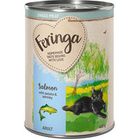 Produktbild von Feringa Single Meat Menü Katzenfutter Lachs mit Kartoffel und Petersilie getreidefrei 6 x 410 g - 6 x 410 g