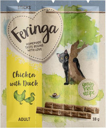 Produktbild von Feringa Sticks Huhn & Ente Katzen Leckerli 3 x 6 g