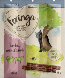 Produktbild von Feringa Sticks Truthahn & Lamm Katzen Leckerli 3 x 6 g