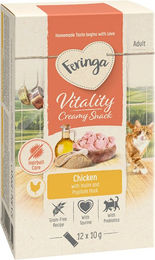 Produktbild von Feringa Vitality Creamy Snacks Huhn Paste für Katzen 12 x 10 g