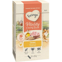 Produktbild von Feringa Vitality Creamy Snacks Huhn Paste für Katzen 12 x 10 g