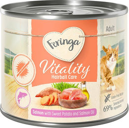 Feringa Vitality Hairball Care Katzenfutter Lachs getreidefrei 12 x 200 g – Bild 1 von 1