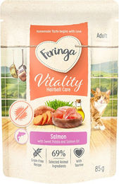Produktbild von Feringa Vitality Hairball Care Katzenfutter Lachs getreidefrei 12 x 85 g