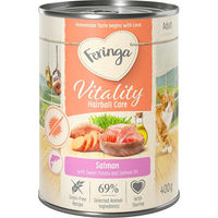 Produktbild von Feringa Vitality Hairball Care Katzenfutter Lachs getreidefrei und monoprotein 12 x 400 g