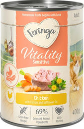 Feringa Vitality Sensitive Hundefutter Huhn Sparpaket 12 x 400 g – Bild 1 von 1