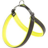 Produktbild von Ferplast Agila Fluo Hundegeschirr aus Nylon in Neongrün Größe 57-65 cm