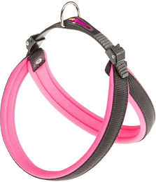 Ferplast Agila Fluo Hundegeschirr aus Nylon in Pink mit weicher Polsterung 42-70 cm – Bild 1 von 4