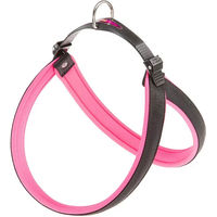 Produktbild von Ferplast Agila Fluo Hundegeschirr aus Nylon in Pink mit weicher Polsterung Größe 57-65 cm
