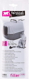 Produktbild von Ferplast Aktivkohle-Filter für Katzentoiletten Schwarz 2 Stück