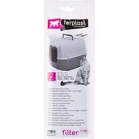 Produktbild von Ferplast Aktivkohle-Filter für Katzentoiletten Schwarz 2 Stück