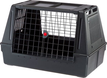 Produktbild von Ferplast Atlas Car Scenic Autotransportbox aus Kunststoff Schwarz B 100 x T 60 x H 66 cm