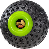 Produktbild von Ferplast Chewa Boing Futterball Hundespielzeug mit Leckerli aus Gummi Schwarz Mittelgröße