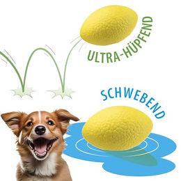Ferplast Chewa Boing Rugby Ball Hundespielzeug für große Hunde Gelb – Bild 1 von 5