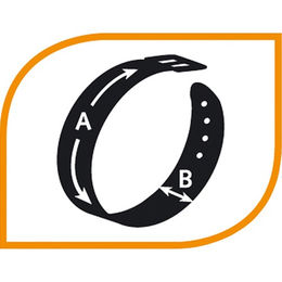 Produktbild von Ferplast CLUB CF Hundehalsband aus Nylon mit verchromter Metallschnalle in Blau