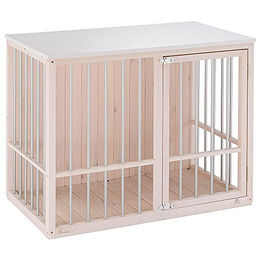 Ferplast Dog Fort Innenhütte für kleine bis mittelgroße Hunde aus FSC-Holz mit Aluminiumstangen und Sicherheitsschloss – Bild 1 von 2
