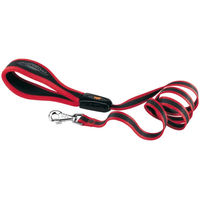 Produktbild von Ferplast ErgoComfort Hundeleine aus Nylon mit ergonomischem Griff in Rot, 120 cm x 1,5 cm - 120 cm