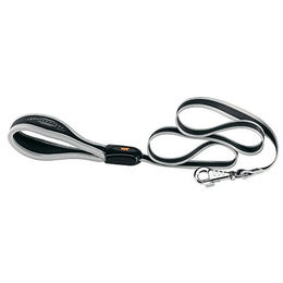 Ferplast ERGOCOMFORT Hundeleine aus Nylon mit ergonomischem Griff in Silber – Bild 1 von 6