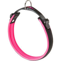 Produktbild von Ferplast Ergofluo Hundehalsband aus Nylon mit Polsterung und Mikroregulationsverschluss Rosa C25/51 für Riesenrassen