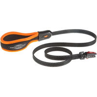 Produktbild von Ferplast Ergofluo Matic Rollleine für Hunde aus Nylon in Orange Schwarz 120 cm