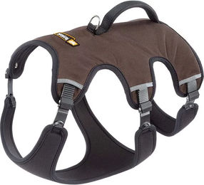 Ferplast Ergotrekking Hundegeschirr für kleine Hunde XS Braun aus Nylon mit Reflektoren und Polsterung – Bild 1 von 4