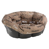 Produktbild von Ferplast Ersatzpolsterung für Hunde- und Katzenboxen, waschbares Kissen aus Baumwolle, XL, Braun, 114 x 83 x 37 cm