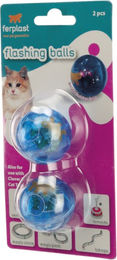 Ferplast Flashlight Beleuchteter Spielball für Hunde 2er Set Blau aus Kunststoff – Bild 1 von 1