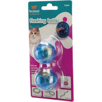 Produktbild von Ferplast Flashlight Beleuchteter Spielball für Hunde 2er Set Blau aus Kunststoff