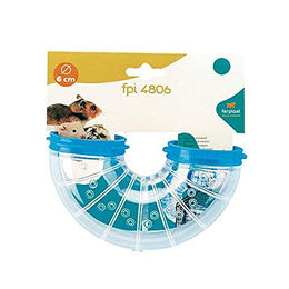 Produktbild von Ferplast FPI 4806 Space U Turn Spielzeug Tunnel aus Kunststoff in Blau und Transparent