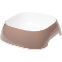 Produktbild von Ferplast Glam Katzenschale aus Kunststoff in Grau oder Beige Größe S 400 ml - 0,4 l