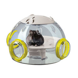 Ferplast Hamster Lab Spielhaus aus Kunststoff in Bunt und Transparent 22 x 20 x 14 cm – Bild 1 von 3