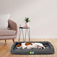 Produktbild von Ferplast Hundebett für große Hunde orthopädisch mit Gelenksupport Schwarz