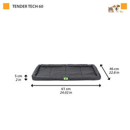 Ferplast Hundebett Schwarz OEKO-TEX-zertifiziert für große Hunde – Bild 1 von 4