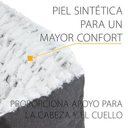 Ferplast Hundebett Sweetie aus Baumwolle in Weiß/Grau Größe S – Bild 1 von 2