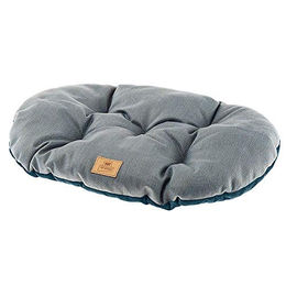 Produktbild von Ferplast Hundebett und Katzenkissen für mittelgroße Hunde in Blau, 85 x 55 x 15 cm, waschbar