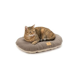 Ferplast Hundebett und Katzenkissen Relax aus weichem Microfleece in Beige Größe S – Bild 1 von 5