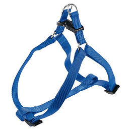 Produktbild von Ferplast Hundegeschirr Easy L für große Hunde aus Nylon in Blau mit verstellbarer Passform 54–78 cm