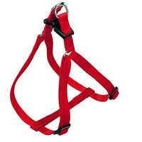 Produktbild von Ferplast Hundegeschirr Easy S für kleine Hunde aus Nylon in Rot, verstellbar 35–53 cm