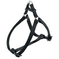 Produktbild von Ferplast Hundegeschirr Easy S für kleine Hunde aus Nylon Schwarz 35–53 cm